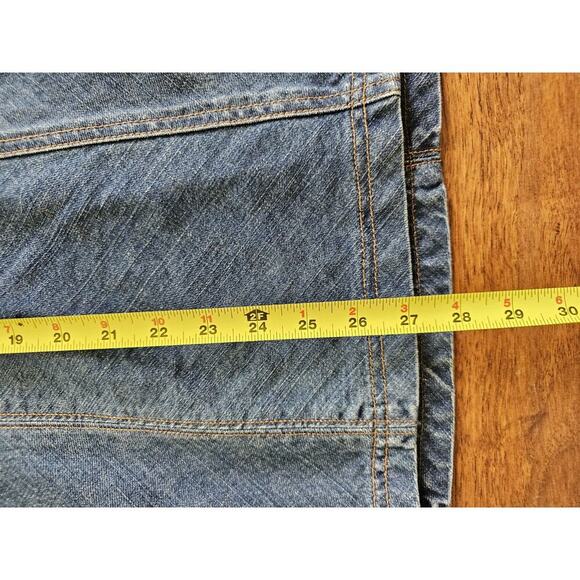 Eddie Bauer VTG Denim Maxi Skirt 6 Modest Boho Y2K Western - Picture 4 of 8